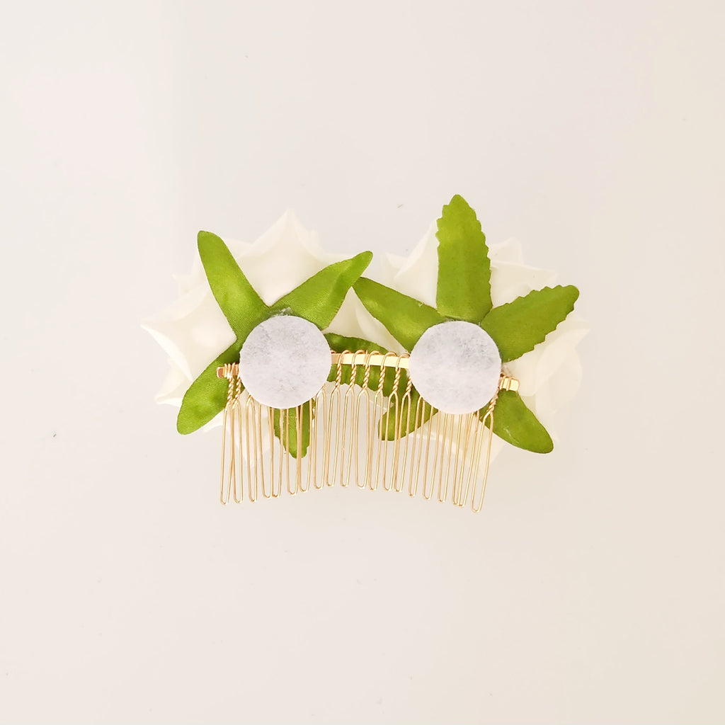 Gwynnie's Accessories | Elizabeth Rose Hair Flower White