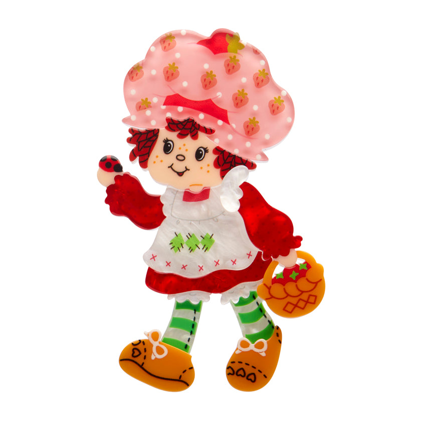 Erstwilder Brooch - Strawberry Shortcake | Strawberry Strolling