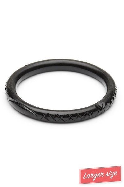 Splendette Heavy Carve Black DUCHESS Narrow Bangle