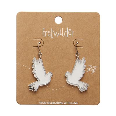 Erstwilder Essentials - Merry Kitschmas | White Dove Drop Silver