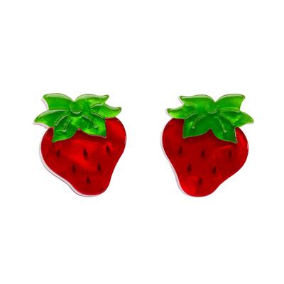 Erstwilder  Earrings - Strawberry Shortcake | Darling Strawberry Studs
