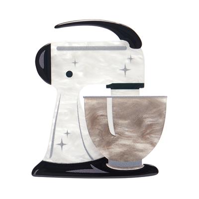 Erstwilder Brooch - Vintage Kitchen | Spin Me Right Round White