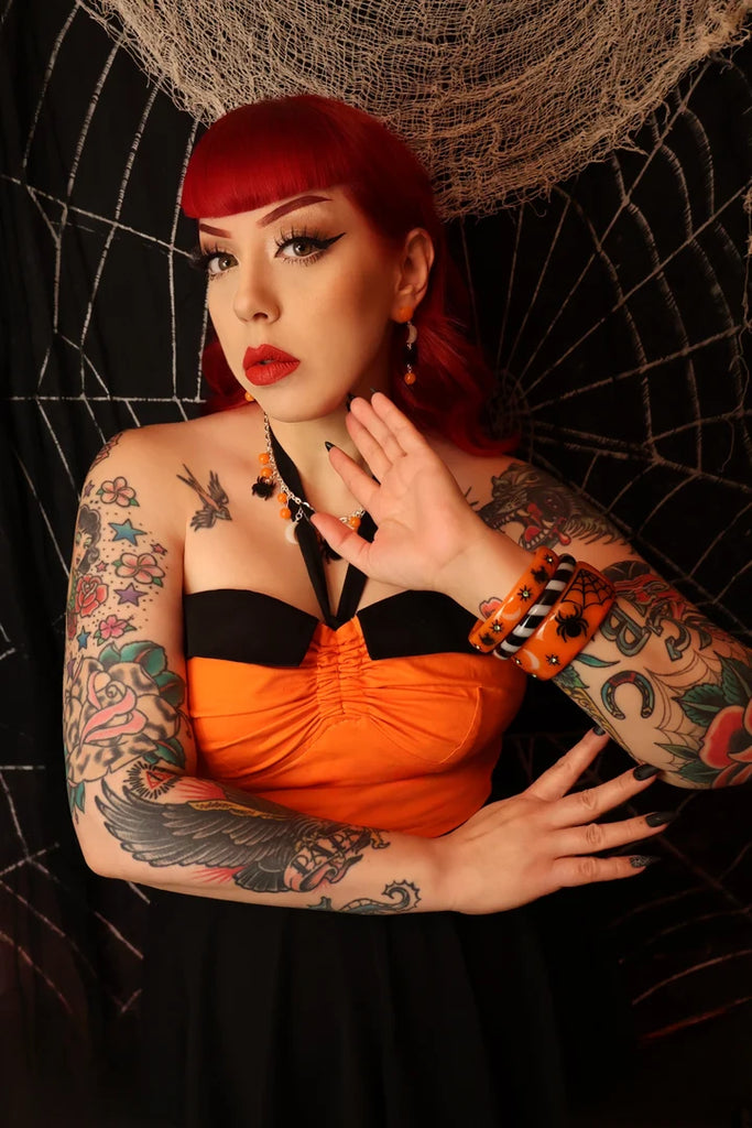!! PRE-ORDER !! Splendette Earrings | Halloween 26 Spider's Web