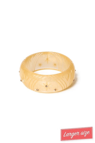 Splendette Birthday Party Gold Voile DUCHESS Wide Bangle