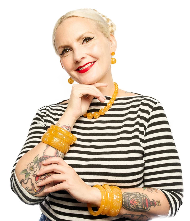 Splendette Autumn Honey CLASSIC Wide Bangle