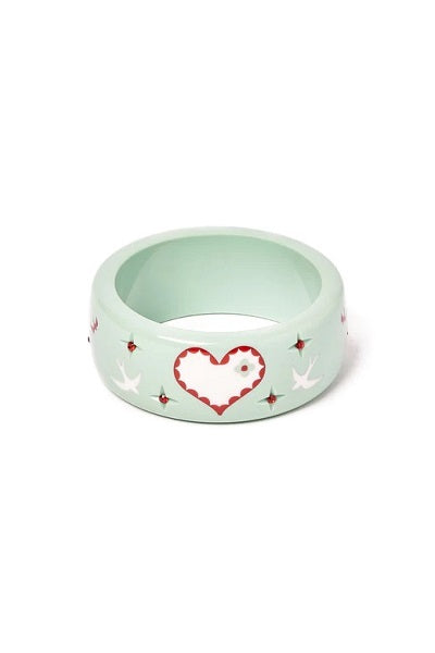 Splendette Valentine's '24 CLASSIC Love Bird Wide Bangle