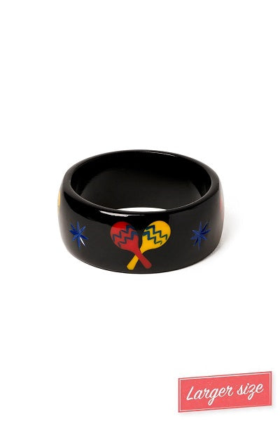Splendette Maracas Black DUCHESS Wide Bangle