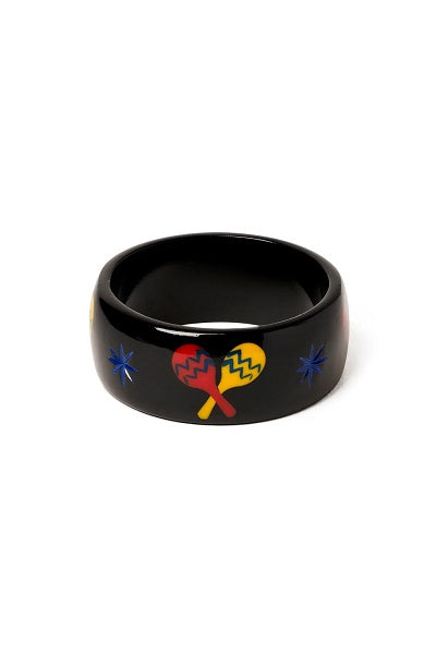 Splendette Maracas Black CLASSIC Wide Bangle