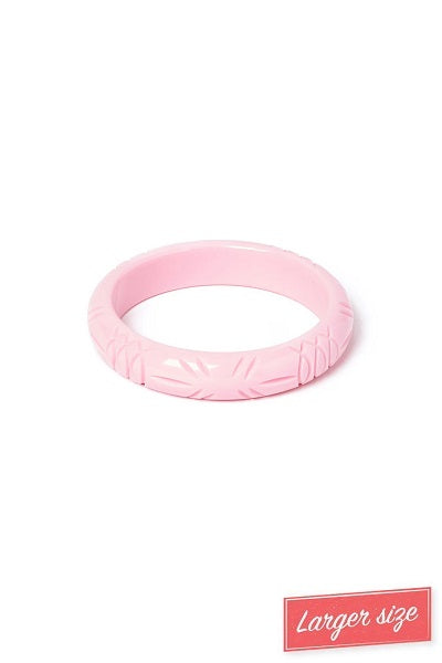 Splendette Heavy Carve Baby Pink DUCHESS Midi Bangle