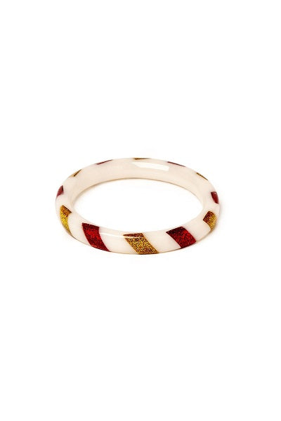 Splendette Christmas '24 Candy Cane Stripe CLASSIC Narrow Bangle