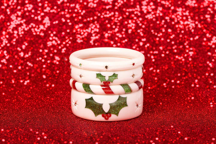 Splendette Christmas '23 Holly DUCHESS Starburst Narrow Bangle
