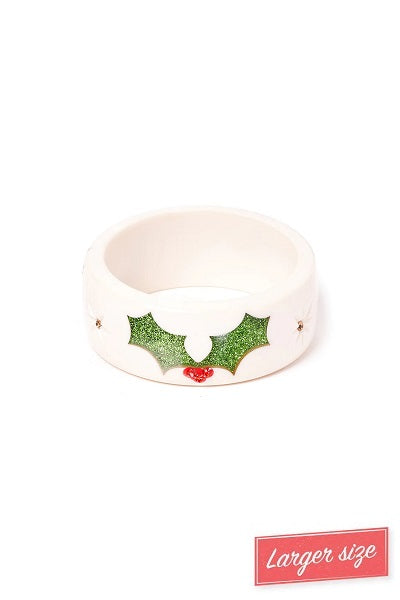 Splendette Christmas '23 Holly DUCHESS Wide Bangle