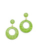 Splendette Earrings | Glitter Lime