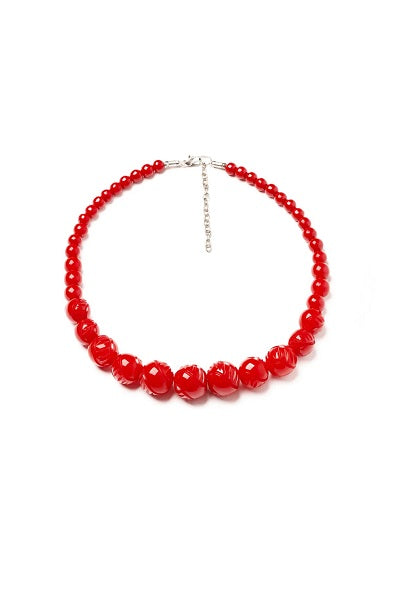 Splendette Necklace | Heavy Carve Red