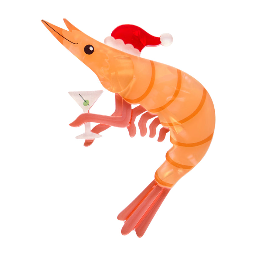 Erstwilder Brooch - Merry Menagerie | Pascal the Prawn