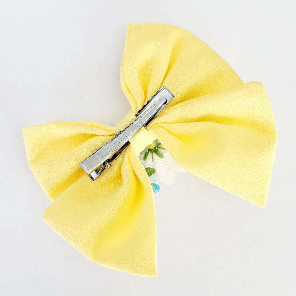 Gwynnie's Hair Flower - Bow Blooms Yellow