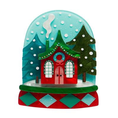 Erstwilder Brooch - Merry Kitschmas | Seasonal Snow Globe