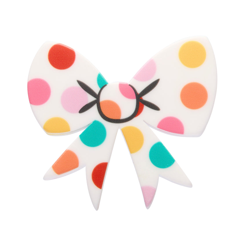 Erstwilder Brooch - A Day At The Fair | Polka Dot Mini White