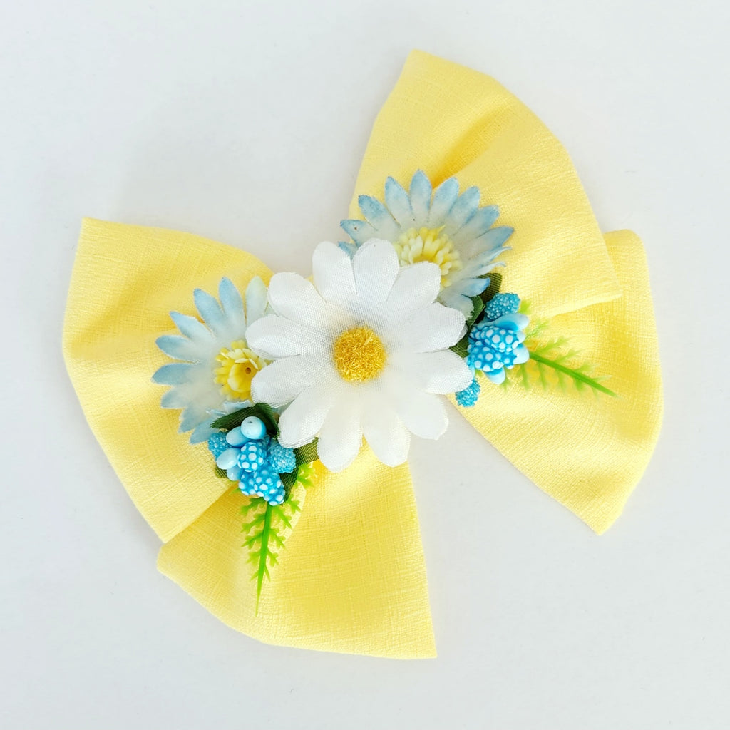 Gwynnie's Hair Flower - Bow Blooms Yellow