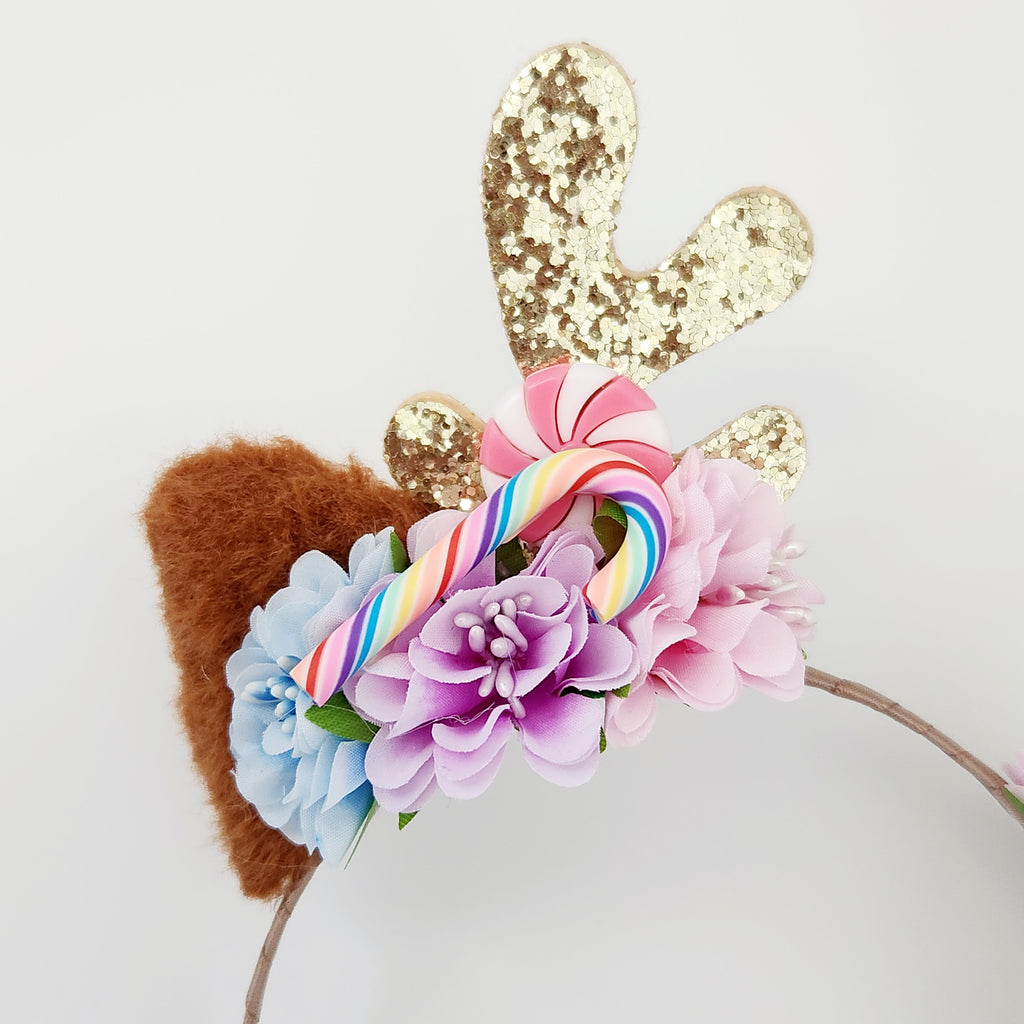 Gwynnie's Hair Flower - Christmas Reindeer Sweet Treats