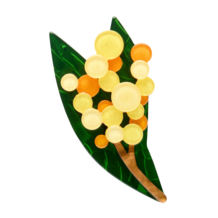 Erstwilder Brooch - Australiana | Golden Wattle