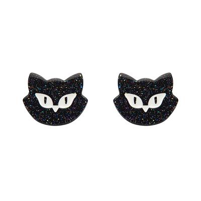 Erstwilder Earrings - Erstwilder Halloween | Shadow the Cat Studs