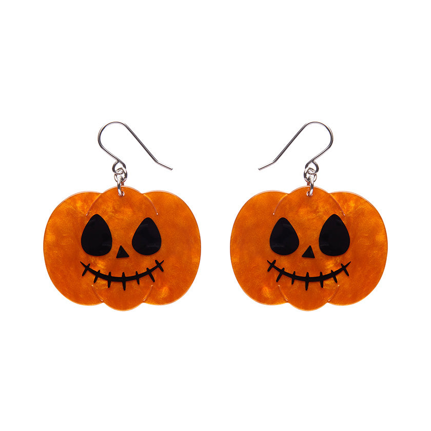 Erstwilder Earrings - Halloween | Jack O Lantern Orange