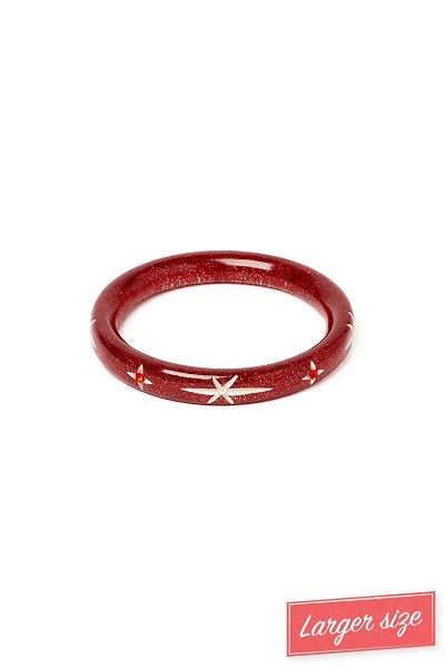 Splendette Christmas '24 Snowflake Red DUCHESS Narrow Bangle