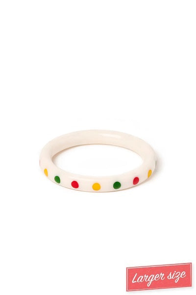 Splendette Maracas White DUCHESS Narrow Bangle
