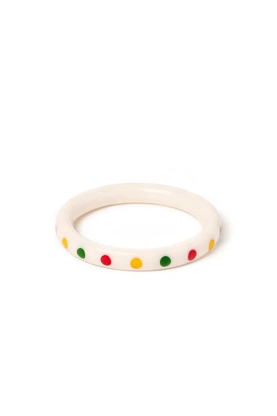 Splendette Maracas White CLASSIC Narrow Bangle
