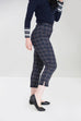 Hell Bunny Peebles Cigarette Trousers Navy (S ONLY)