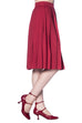 Banned Retro Take A Hike Skirt Bordeaux (S & M ONLY)