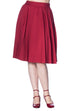 Banned Retro Take A Hike Skirt Bordeaux (S & M ONLY)