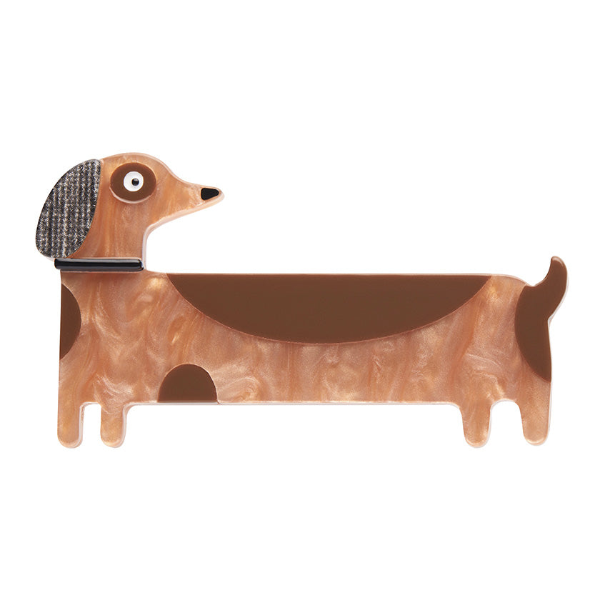 Erstwilder Brooch  -  Terry Runyan Long Dog
