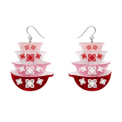 Erstwilder Earrings - Vintage Kitchen Nanna's Prized Flower Bowls