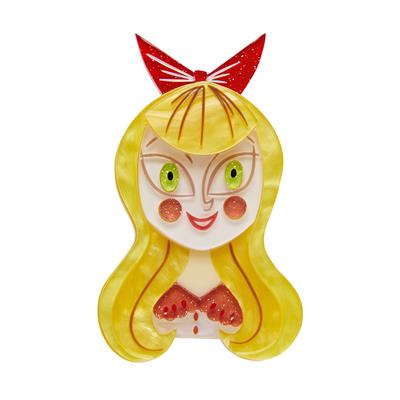 Erstwilder Brooch - Alice's Wonderland A Curiouser & Curiouser Alice