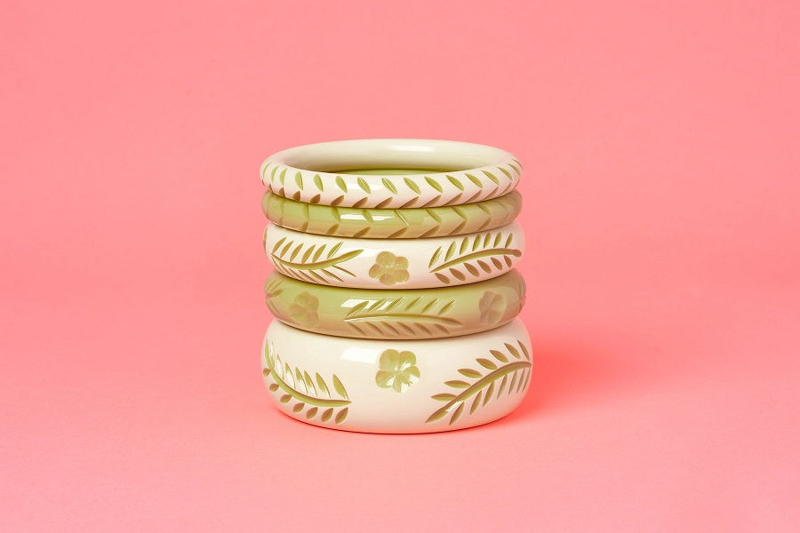Splendette Spring '22 Rowan Cream DUCHESS Wide Bangle