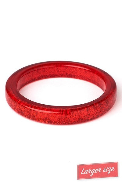 Splendette Glitter Red DUCHESS Midi Bangle