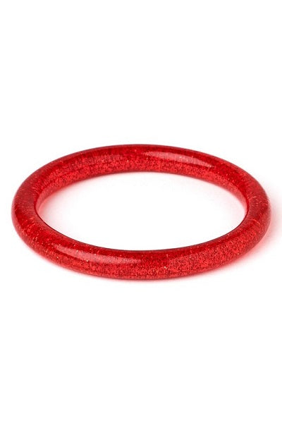Splendette Glitter Red CLASSIC Narrow Bangle