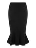 Collectif Winifred Fishtail Black Skirt (SIZE 12 ONLY)