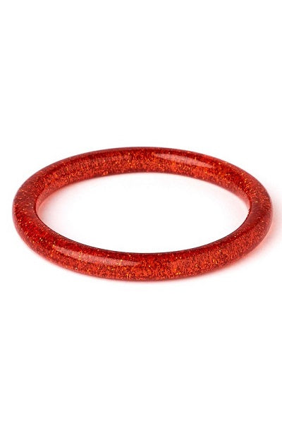 Splendette Glitter Amber CLASSIC Narrow Bangle