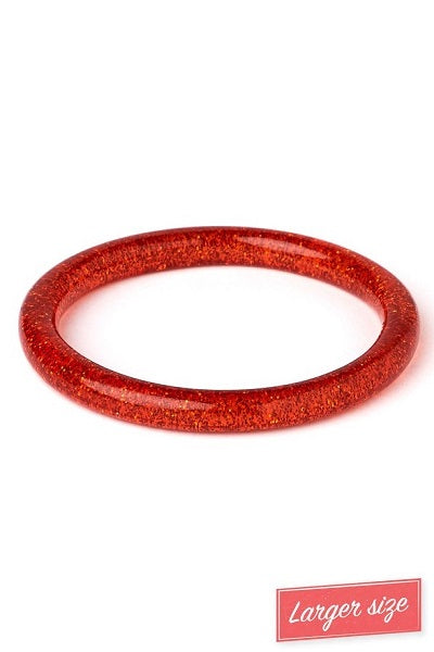 Splendette Glitter Amber DUCHESS Narrow Bangle