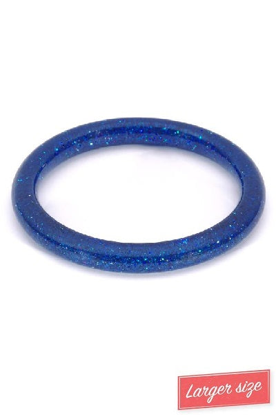 Splendette Glitter Blue DUCHESS Narrow Bangle