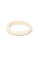Splendette Heavy Carve Cream CLASSIC Midi Bangle