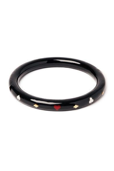 Splendette Casino Queen of Diamonds CLASSIC Narrow Bangle