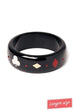 Splendette Casino Queen of Diamonds DUCHESS Wide Bangle