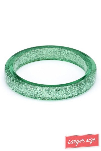 Splendette Glitter Green Lagoon DUCHESS Midi Bangle