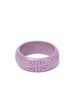 Splendette Heavy Carve Heather CLASSIC Wide Bangle
