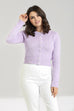 Hell Bunny Mallow Cardigan Lavender (2XL ONLY)
