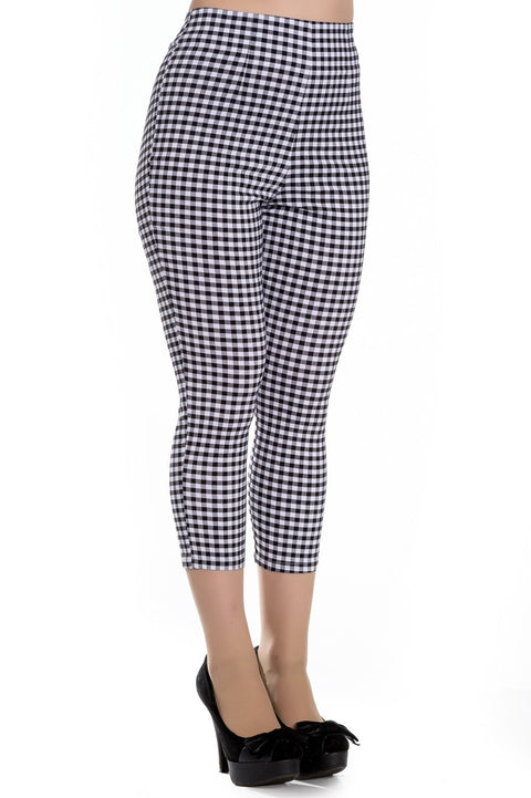 Hell Bunny Judy Gingham Capris (S & 3XL ONLY)